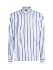 Tommy Hilfiger Regular Fit Flex 100% Cotton Poplin Nautical Stripe Shirt - Imagen 5 de 6