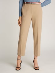 Tommy Hilfiger Brown Slim Straight Trousers - Image 1 of 6