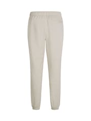 Tommy Hilfiger White Essential Fleece Joggers With Cuffs - Image 6 of 6