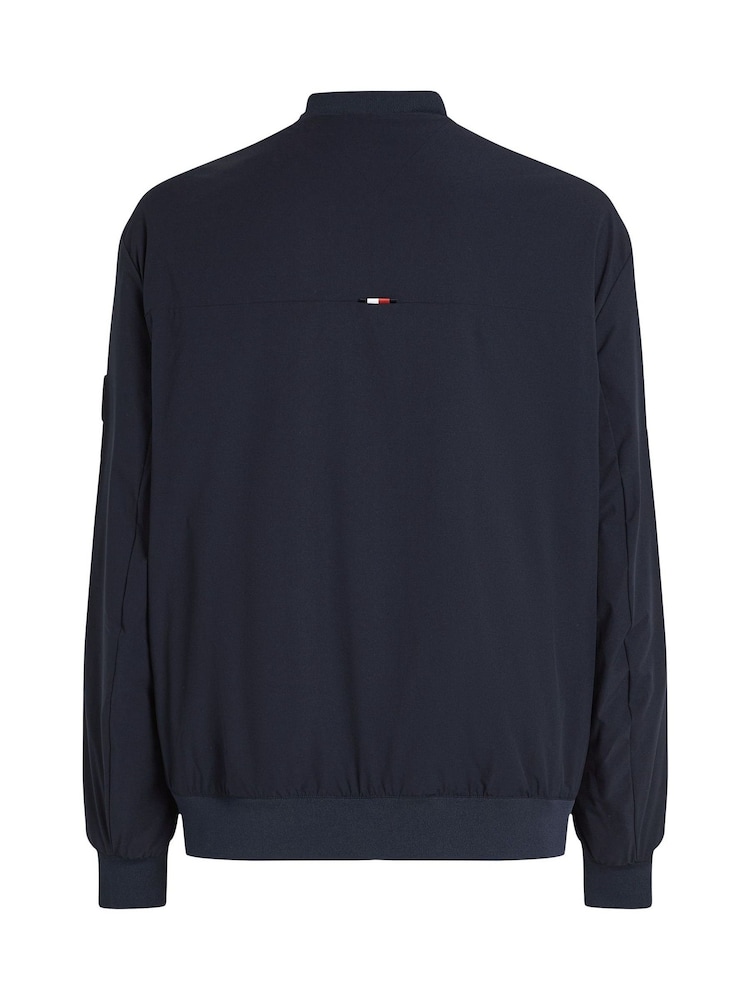 Tommy Hilfiger Blue Relaxed Technical Bomber Jacket - Image 6 of 6