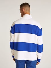 Tommy Hilfiger Blue Blocking Rugby 100% Cotton Shirt - Image 2 of 6