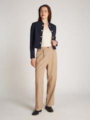 Tommy Hilfiger Blue Slim Single Breasted Blazer Jacket - Image 3 of 6