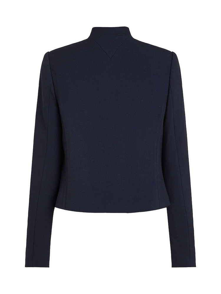 Tommy Hilfiger Blue Slim Single Breasted Blazer Jacket - Image 6 of 6