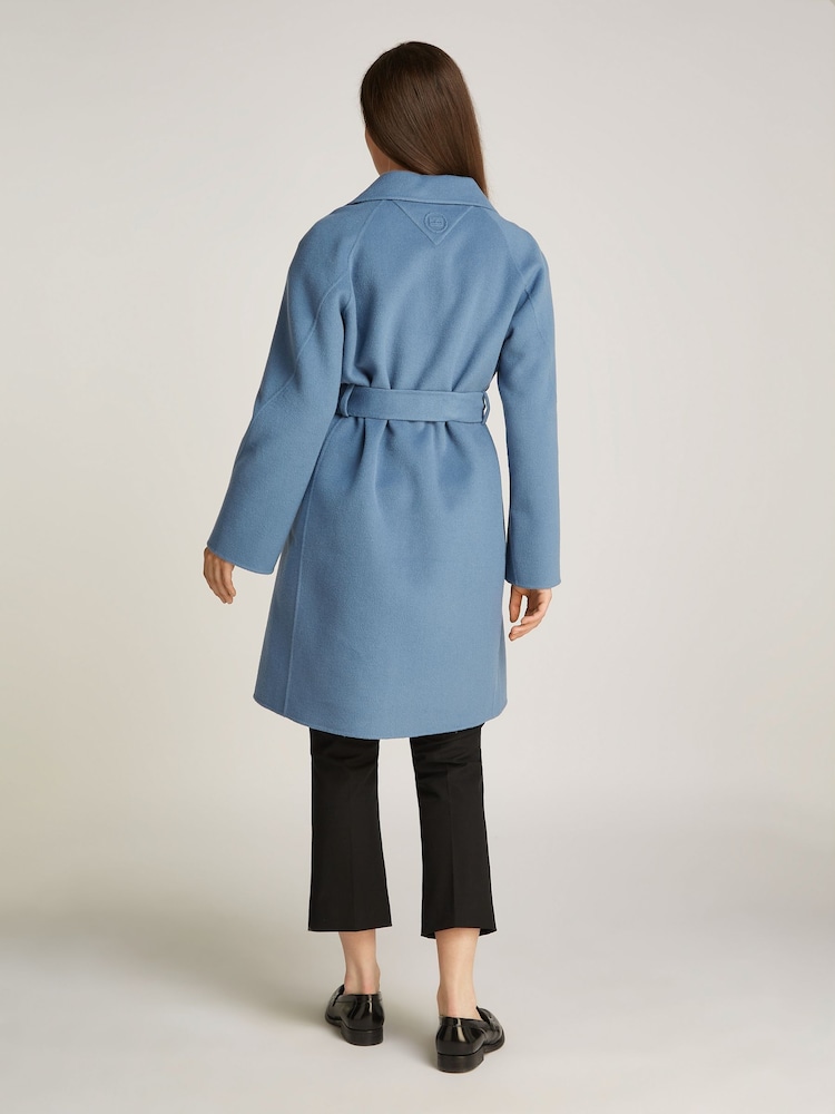 Tommy Hilfiger Croială clasică din lână Cu centură/curea Coat - Imaginea 2 din 6