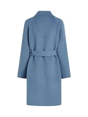 Tommy Hilfiger Croială clasică din lână Cu centură/curea Coat - Imaginea 6 din 6