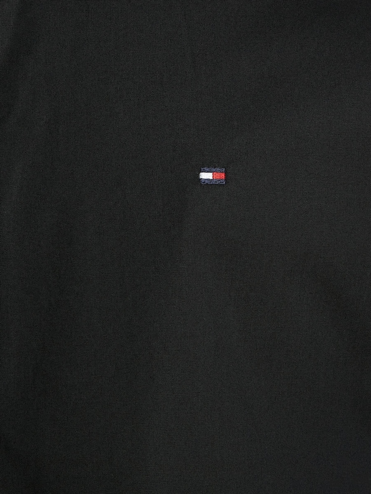 Tommy Hilfiger Black Slim Flex Stretch Cotton Poplin Shirt - Image 7 of 7