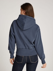 Tommy Hilfiger Blue Regular Fit Varsity Hoodie - Image 2 of 6