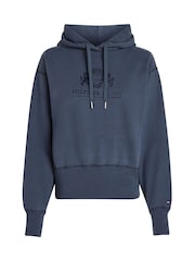 Tommy Hilfiger Blue Regular Fit Varsity Hoodie - Image 5 of 6