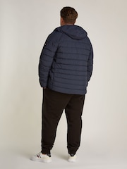 Tommy Hilfiger Blue Plus Quilted Hooded Jacket - Image 2 of 6