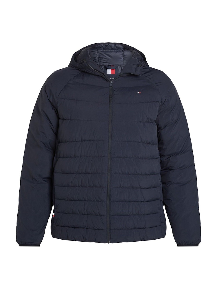 Tommy Hilfiger Blue Plus Quilted Hooded Jacket - Image 5 of 6