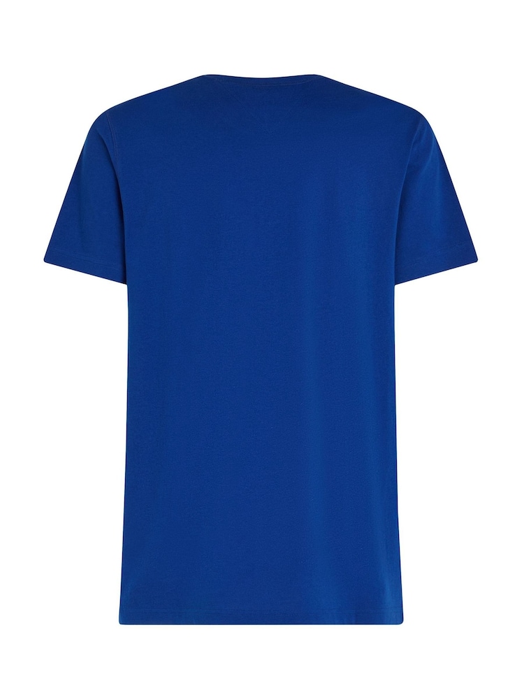 Tommy Hilfiger Blue Big 100% Cotton T-Shirt - Image 6 of 6