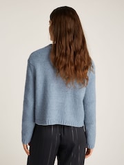 Tommy Hilfiger Blue Button Knit Cardigan - Image 2 of 6