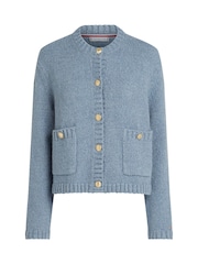 Tommy Hilfiger Blue Button Knit Cardigan - Image 5 of 6
