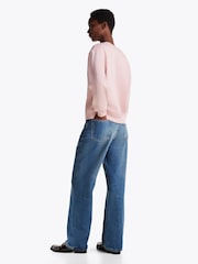 Tommy Hilfiger Pink Regular Fit Modern Crew Neck Sweatshirt - Image 2 of 5