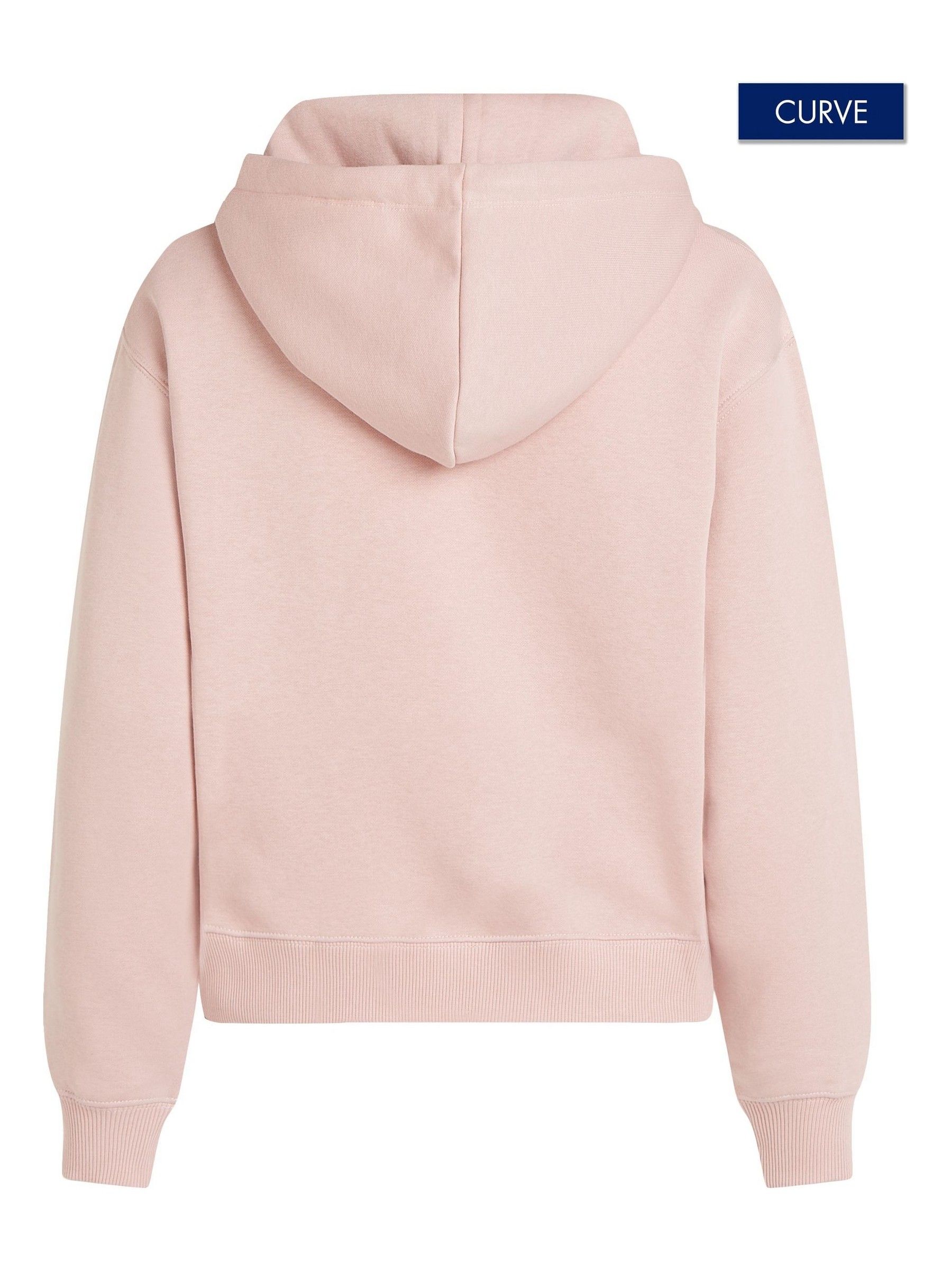 Buy Tommy Hilfiger Pink Regular Fit Curve Modern Logo Hoodie from Next USA