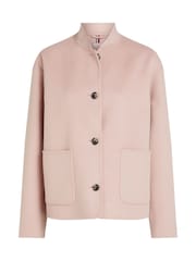 Tommy Hilfiger Pink Wool Bomber Jacket - Image 5 of 6