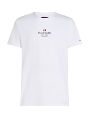Tommy Hilfiger White Regular Fit 100% Cotton T-Shirt - Image 5 of 6