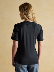 Joules Official Burghley Navy Short Sleeve Sports Top - Image 2 of 9