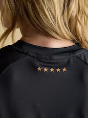 Joules Official Burghley Navy Short Sleeve Sports Top - Image 8 of 9
