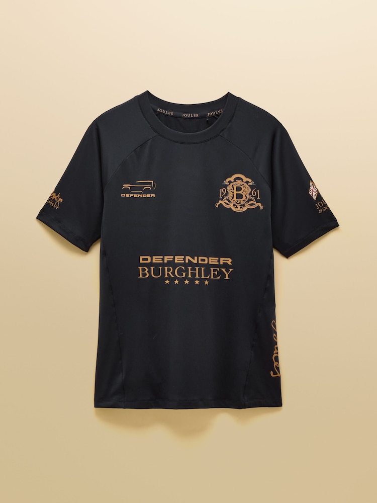 Joules Official Burghley Navy Short Sleeve Sports Top - Image 9 of 9 Joules Official Burghley Navy Short Sleeve Sports Top - Image 9 of 9
