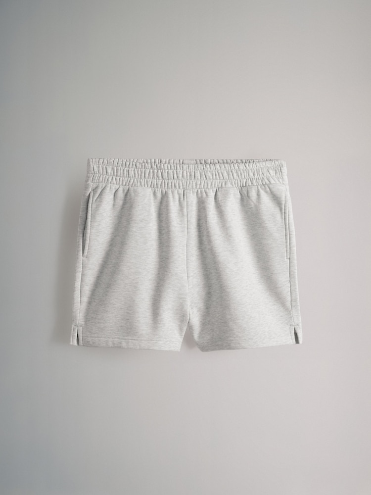 Buy The Set Black/Grey Marl/Ecru Pack Sweat Shorts from the Next