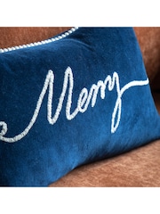 Gallery Home Navy Merry Midnight Merry Cushion 500x300mm - Image 2 of 4