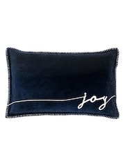 Gallery Home Navy Merry Midnight Joy 100% Cotton Cushion 500x300mm - Image 4 of 5