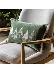 Gallery Home Green Natures Forest Tree Scene Cushion 500x300mm - Image 1 of 4