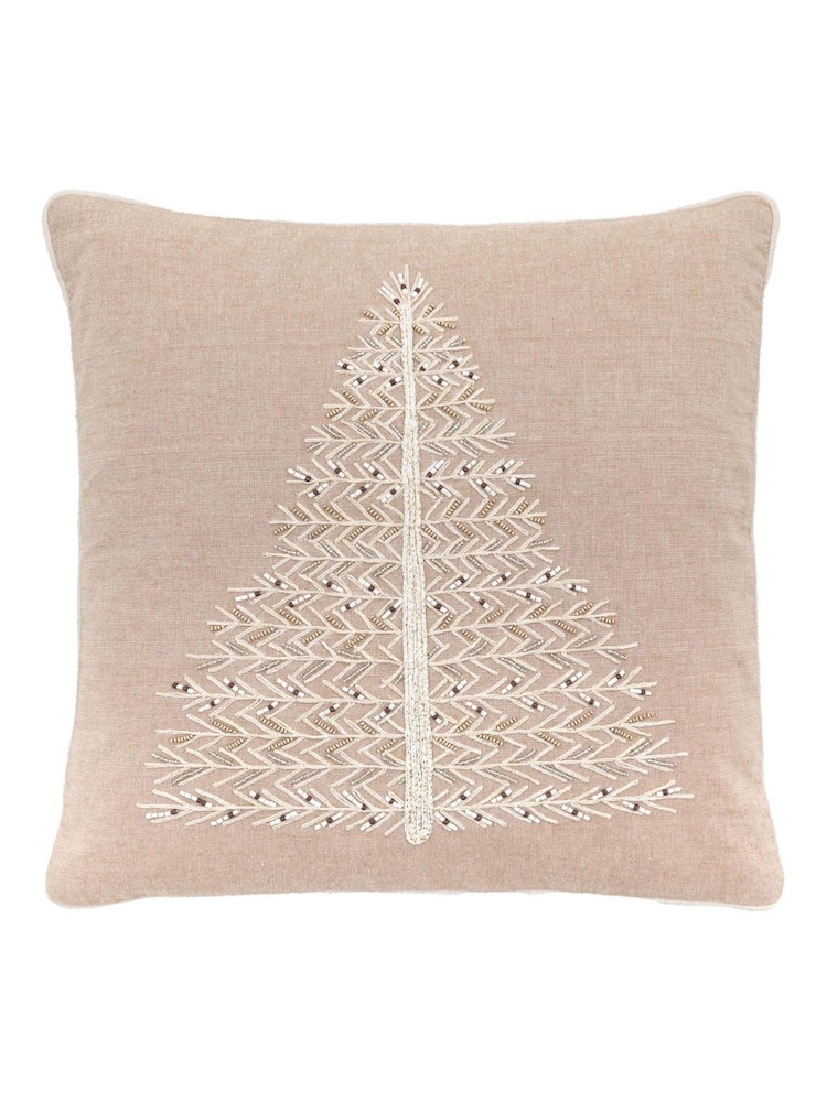 Gallery Home Natural Pearly Single Tree 100% Cotton Cushion 450x450mm - Image 2 of 4 Gallery Home Natural Pearly Single Tree 100% Cotton Cushion 450x450mm - Image 2 of 4