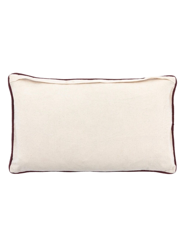 Gallery Home Natural Windsor Wine Merry Xmas 100% Cotton Cushion 450x450mm - Image 2 of 5