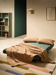 MADE.COM Olive Green Corduroy Large Haru 2 Seater Sofa Bed - Image 2 of 7