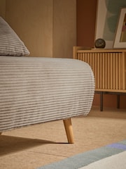 MADE.COM Natural Corduroy Large Haru 2 Seater Sofa Bed - Image 3 of 7