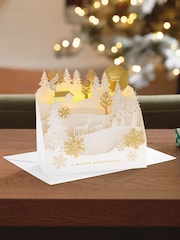 Hallmark Music 3D Pop Up Winter Woodland Christmas Card - Image 1 of 4
