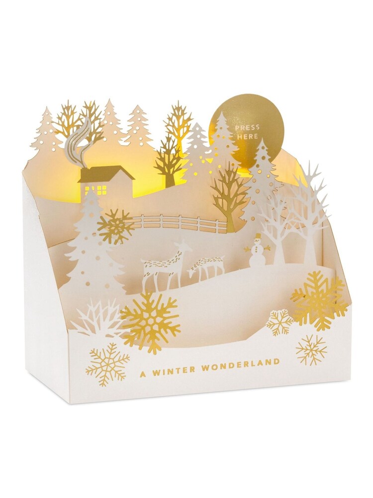 Hallmark Music 3D Pop Up Winter Woodland Christmas Card - Image 2 of 4