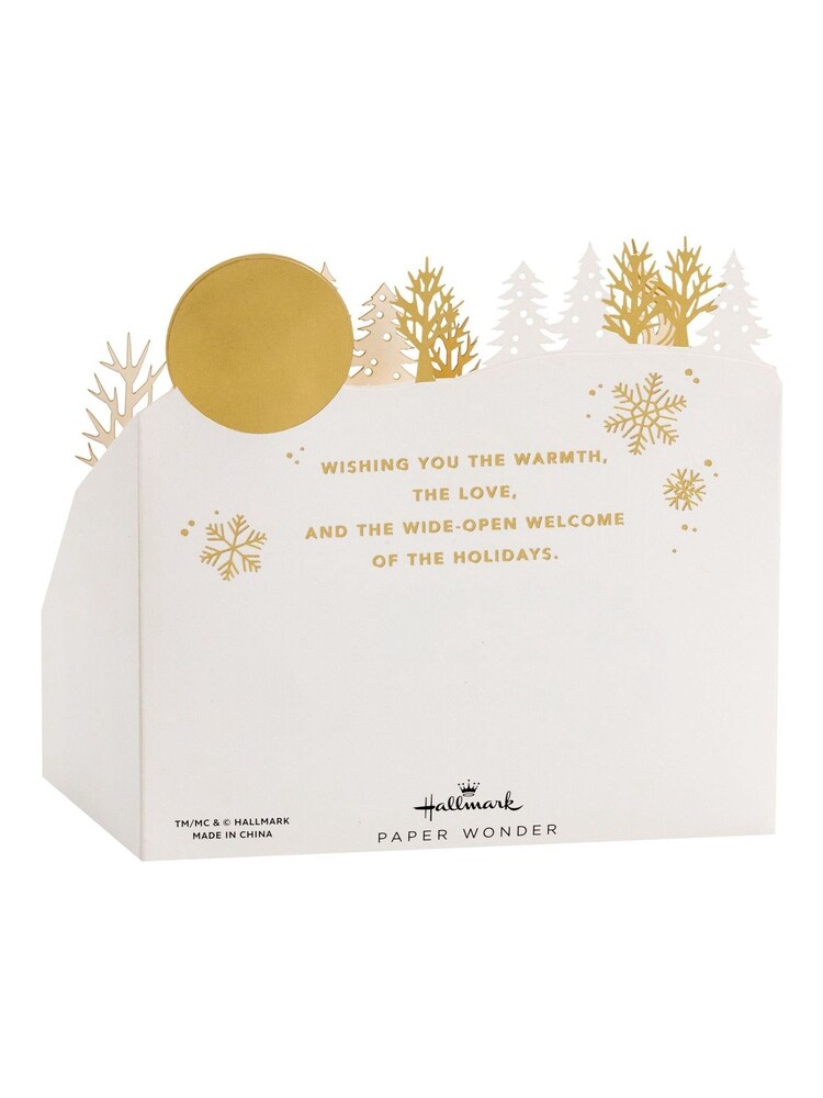 Hallmark Music 3D Pop Up Winter Woodland Christmas Card - Image 4 of 4