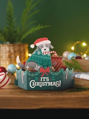 Hallmark Music and Motion 3D Pop Up Dog Christmas Card - Image 1 of 4