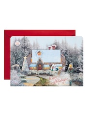 Hallmark Musical Pop Up Snowy Cottage Christmas Card - Image 3 of 4
