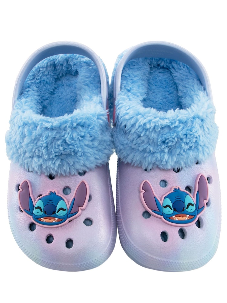 Saboți căptușiți cu fleece cu personaje Disney Lilo și Stitch - Image 3 of 5