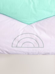 Little Bird by Jools Oliver Multi Shower Resistant Pastel Rainbow Longline Padded Coat - Image 11 of 13
