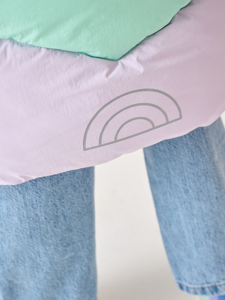 Little Bird by Jools Oliver Multi Shower Resistant Pastel Rainbow Longline Padded Coat - Image 13 of 13 Little Bird by Jools Oliver Multi Shower Resistant Pastel Rainbow Longline Padded Coat - Image 13 of 13