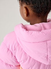 Little Bird by Jools Oliver Multi Shower Resistant Pastel Rainbow Longline Padded Coat - Image 3 of 13