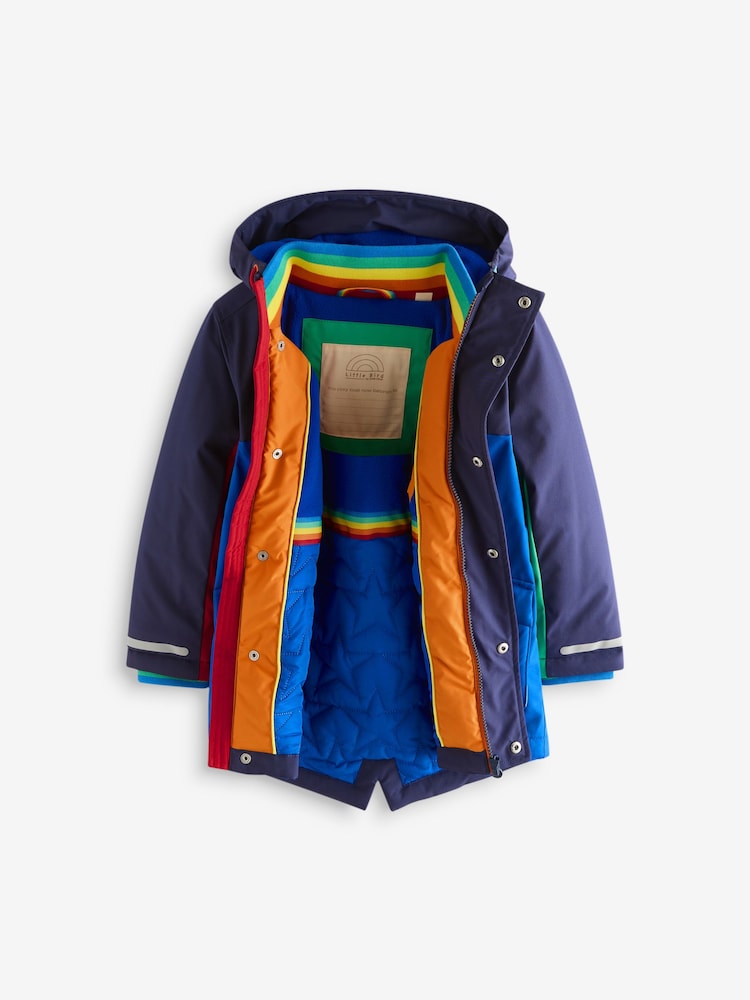 Little Bird by Jools Oliver Rainbow Shower Resistant Parka Coat - Bild 2 von 7 Little Bird by Jools Oliver Rainbow Shower Resistant Parka Coat - Bild 2 von 7