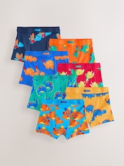 Multi Dinosaur Soft Waistband Trunks 7 Pack (1.5-10yrs) - Image 1 of 11
