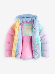 Little Bird by Jools Oliver Multi Colourblock Shower Resistant Padded Coat - Image 2 of 9