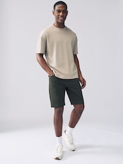 Khaki Green Motionflex 5 Pocket Chino Shorts - Image 3 of 10