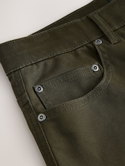 Khaki Green Motionflex 5 Pocket Chino Shorts - Image 8 of 10