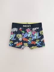 Blue Football Print Boxers 5 Pack (2-16yrs) - Image 4 of 9