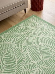 Nina Campbell Green Tree Fern Rug - Image 2 of 5
