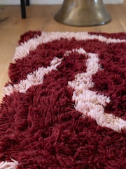 Rockett St George Red Shaggy Berber Rug - Image 2 of 4