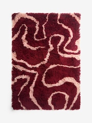 Rockett St George Red Shaggy Berber Rug - Image 4 of 4